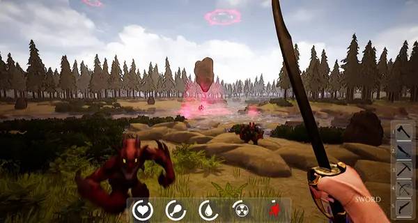 Общий вид на игровую локацию