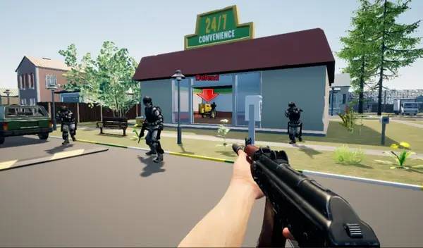 Общий вид на игровую локацию