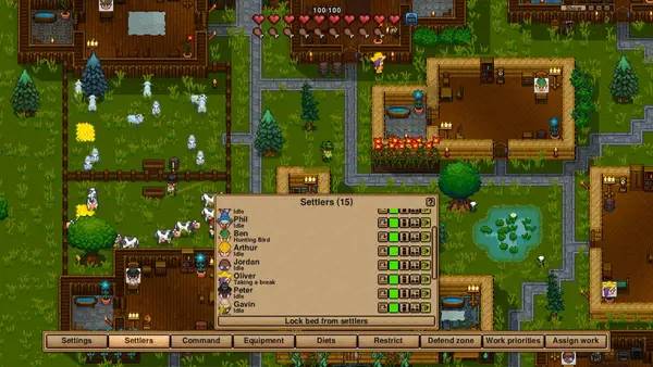 Общий вид на игровую локацию