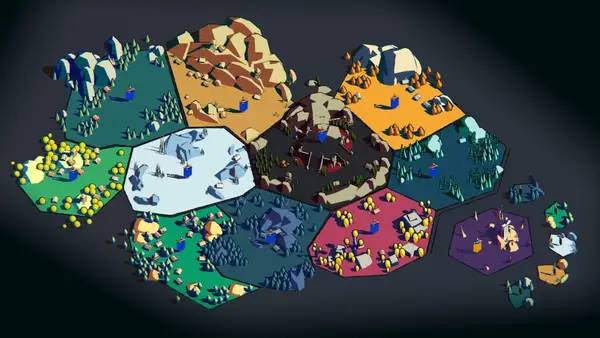 Общий вид на игровую локацию