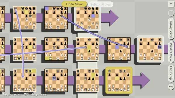 Отображение результата после выполнения миссии в 5D Chess With Multiverse Time Travel