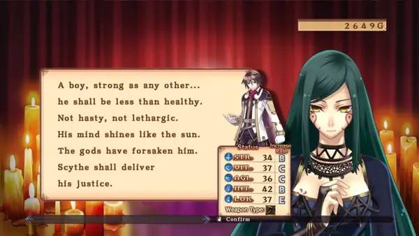 Отображение результата после выполнения миссии в Agarest Generations of War Zero