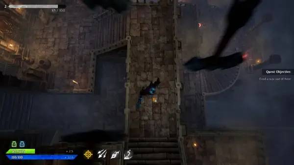 Отображение результата после выполнения миссии в An Indie Game a Month  Unreal Journey