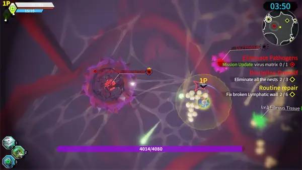 Отображение результата после выполнения миссии в Bacterium