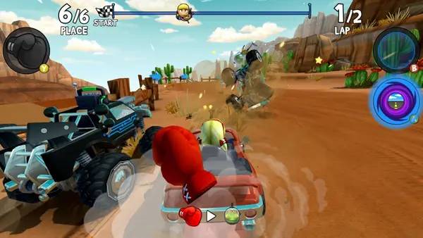 Отображение результата после выполнения миссии в Beach Buggy Racing 2  Island Adventure