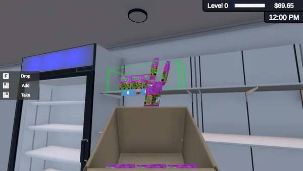 Отображение результата после выполнения миссии в Booze Shop Simulator