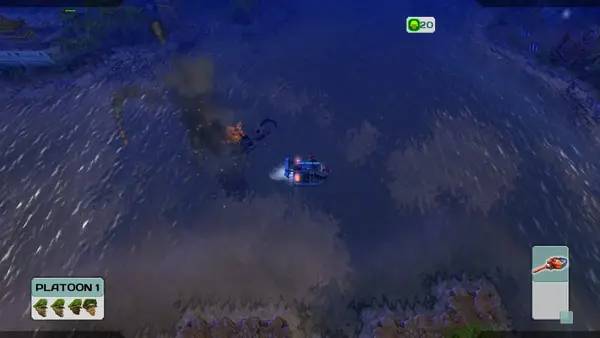 Отображение результата после выполнения миссии в Cannon Fodder 3