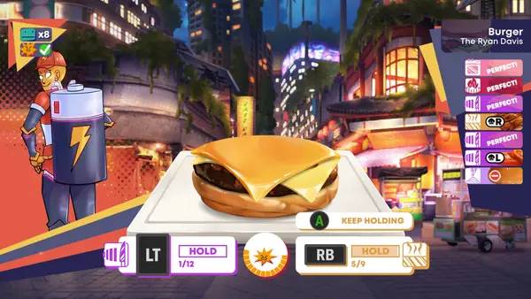 Отображение результата после выполнения миссии в Cook Serve Forever