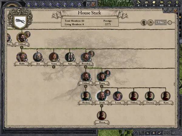 Отображение результата после выполнения миссии в Crusader Kings 2  A Game of Thrones