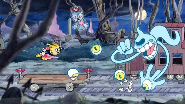 Отображение результата после выполнения миссии в Cuphead - The Delicious Last Course