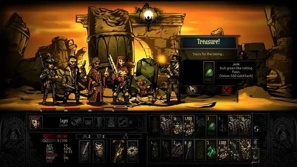 Отображение результата после выполнения миссии в Darkest Dungeon - Black Reliquary MOD
