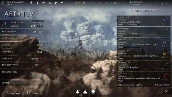 Отображение результата после выполнения миссии в Dawn of Andromeda