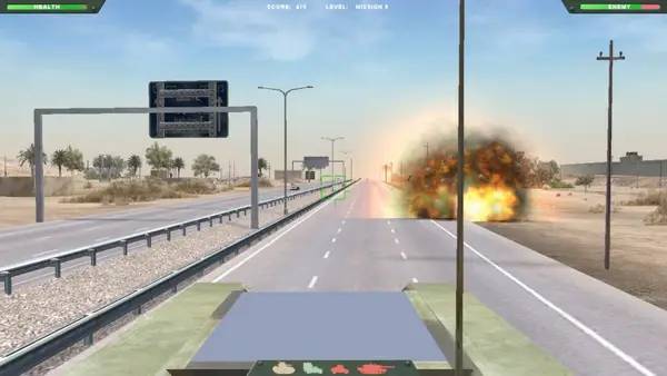 Отображение результата после выполнения миссии в Desert Gunner