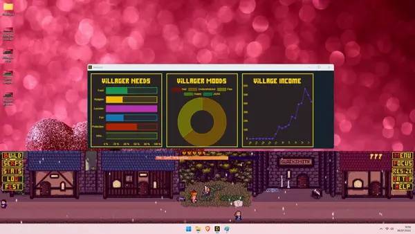 Отображение результата после выполнения миссии в Desktopia  A Desktop Village Simulator