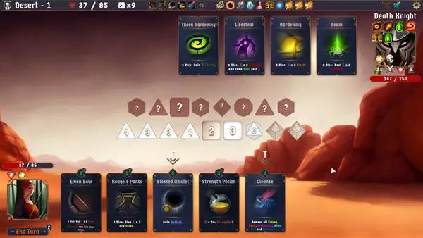 Отображение результата после выполнения миссии в Dice Hero  The Unoriginal Story