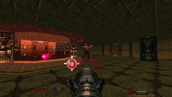 Отображение результата после выполнения миссии в DOOM 64