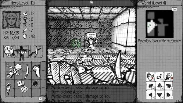 Отображение результата после выполнения миссии в Drawngeon  Dungeons of Ink and Paper