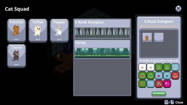 Отображение результата после выполнения миссии в Dungeon Vending Machines