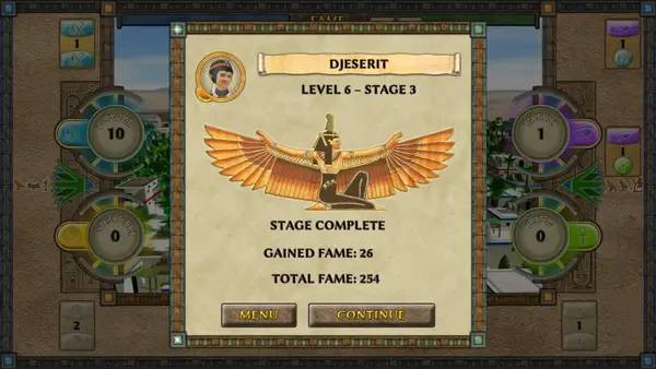 Отображение результата после выполнения миссии в Empire of the Gods   Империя Богов