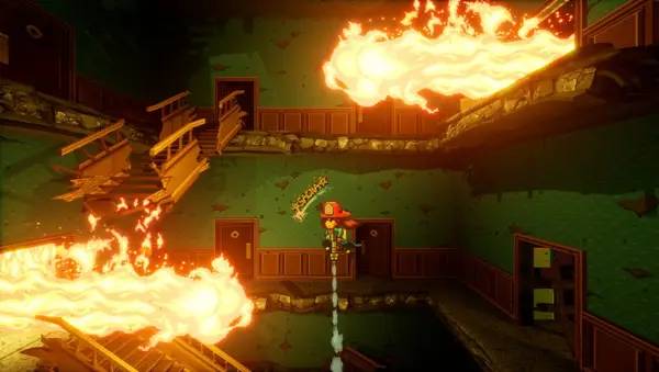 Отображение результата после выполнения миссии в Firegirl  Hack 'n Splash Rescue DX