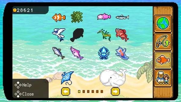 Отображение результата после выполнения миссии в Fishing Paradiso