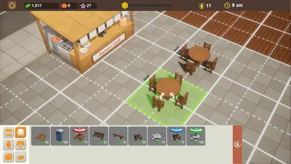 Отображение результата после выполнения миссии в Food Park Manager