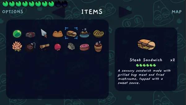 Отображение результата после выполнения миссии в Frogsong