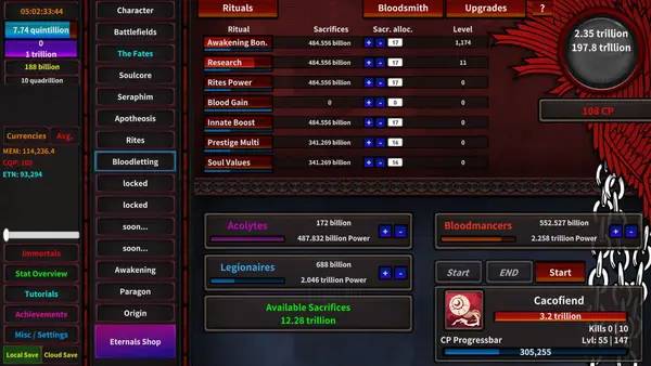 Отображение результата после выполнения миссии в Godsbane Idle