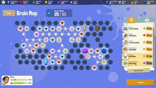 Отображение результата после выполнения миссии в Growing Up