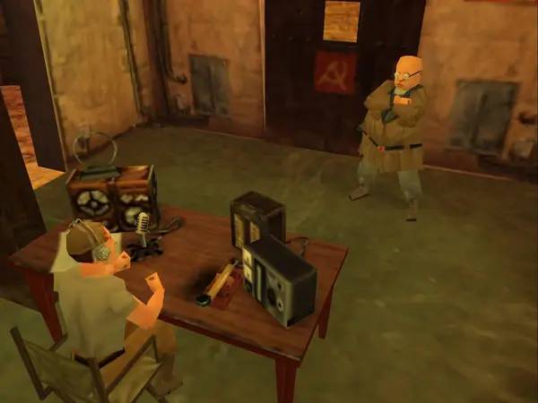 Отображение результата после выполнения миссии в Indiana Jones and the Infernal Machine