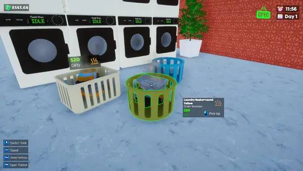 Отображение результата после выполнения миссии в Laundry and Supermarket Simulator