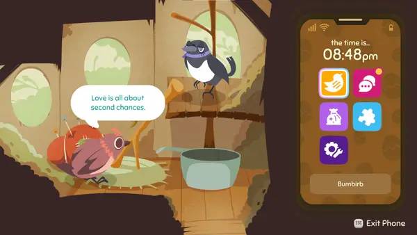 Отображение результата после выполнения миссии в Lovebirb