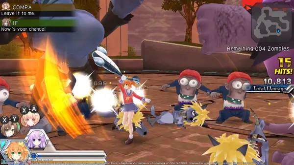 Отображение результата после выполнения миссии в MegaTagmension Blanc + Neptune VS Zombies