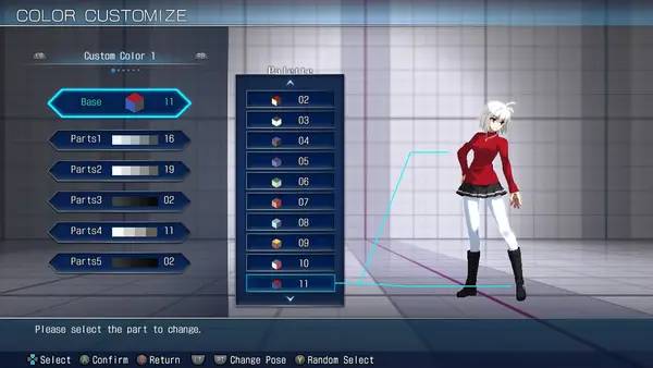 Отображение результата после выполнения миссии в MELTY BLOOD  TYPE LUMINA