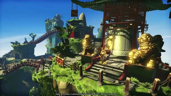 Отображение результата после выполнения миссии в Moorhuhn Tiger and Chicken