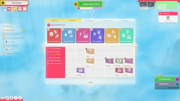 Отображение результата после выполнения миссии в Moviehouse – The Film Studio Tycoon