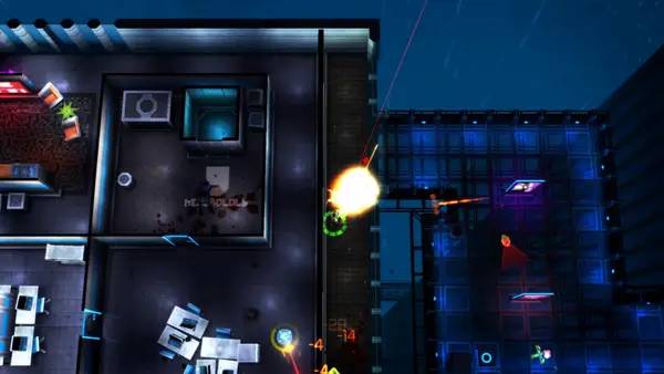 Отображение результата после выполнения миссии в Neon Chrome