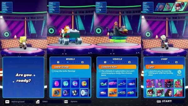 Отображение результата после выполнения миссии в Nickelodeon Kart Racers 3  Slime Speedway