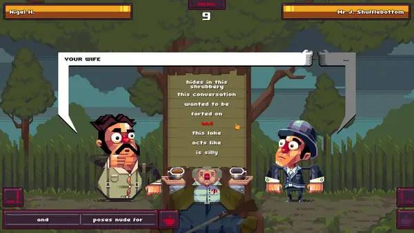 Отображение результата после выполнения миссии в Oh...Sir!! The Insult Simulator