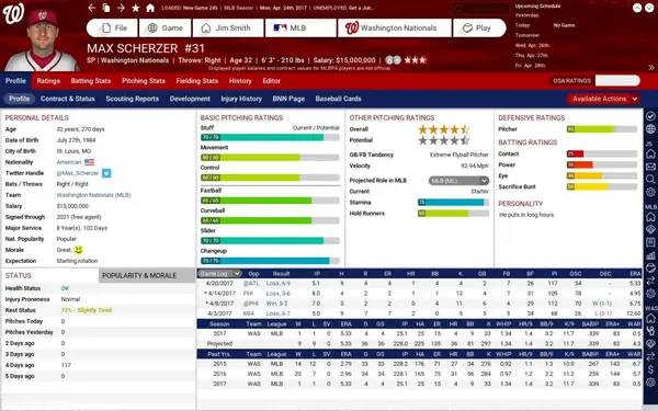 Отображение результата после выполнения миссии в Out of the Park Baseball 18