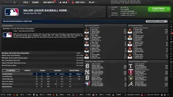Отображение результата после выполнения миссии в Out of the Park Baseball 24