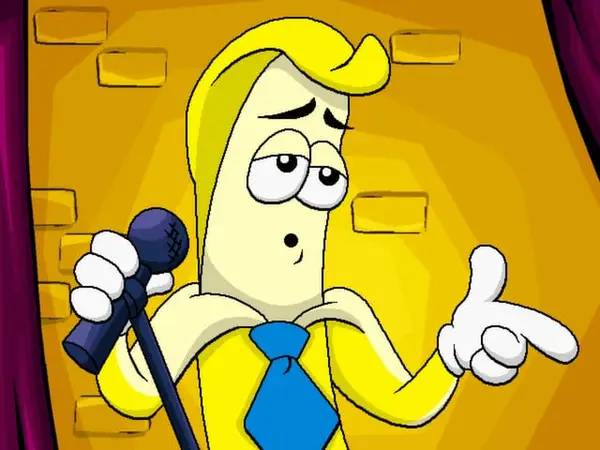 Отображение результата после выполнения миссии в Pajama Sam 3  You Are What You Eat From Your Head To Your Feet
