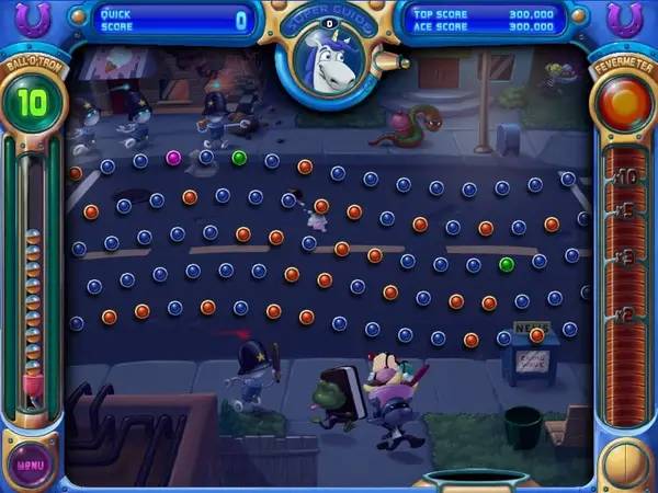 Отображение результата после выполнения миссии в Peggle Nights