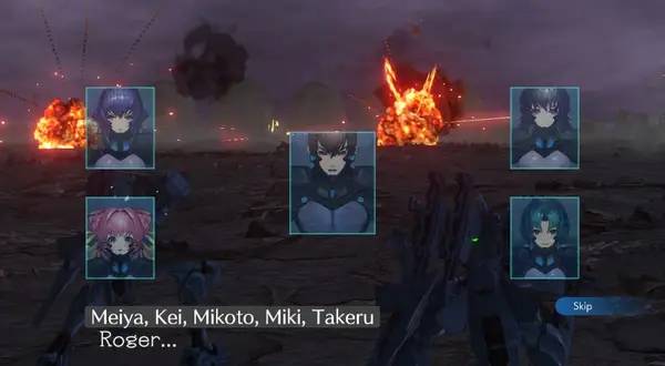 Отображение результата после выполнения миссии в Project MIKHAIL  A Muv-Luv War Story