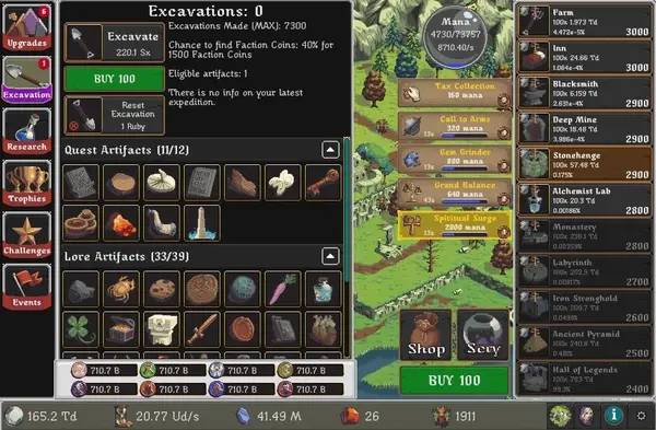 Отображение результата после выполнения миссии в Realm Grinder