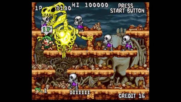 Отображение результата после выполнения миссии в Retro Classix  Joe and Mac Returns