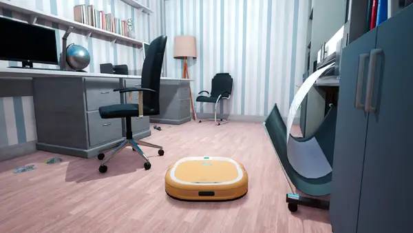 Отображение результата после выполнения миссии в Robo Vacuum Simulator