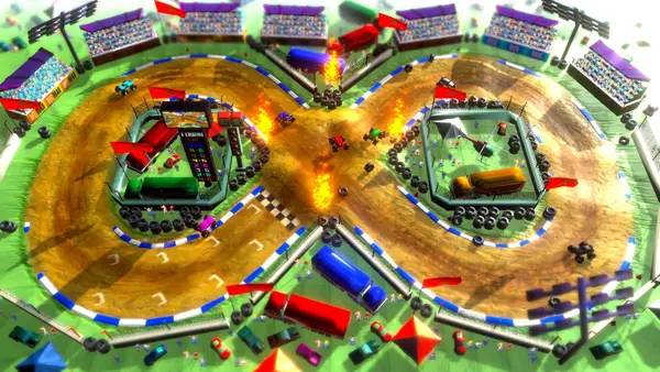 Отображение результата после выполнения миссии в Rock 'N Racing Off Road DX