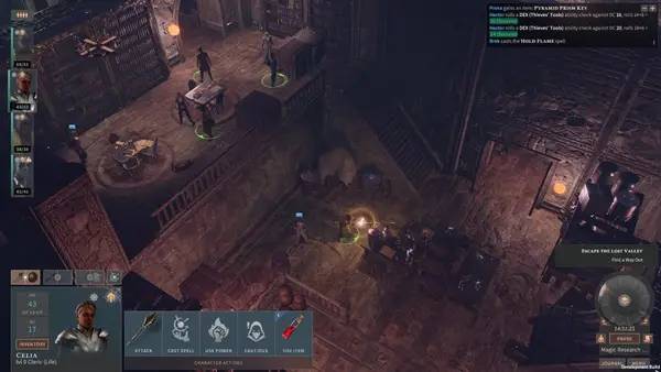 Отображение результата после выполнения миссии в Solasta  Crown of the Magister - Lost Valley