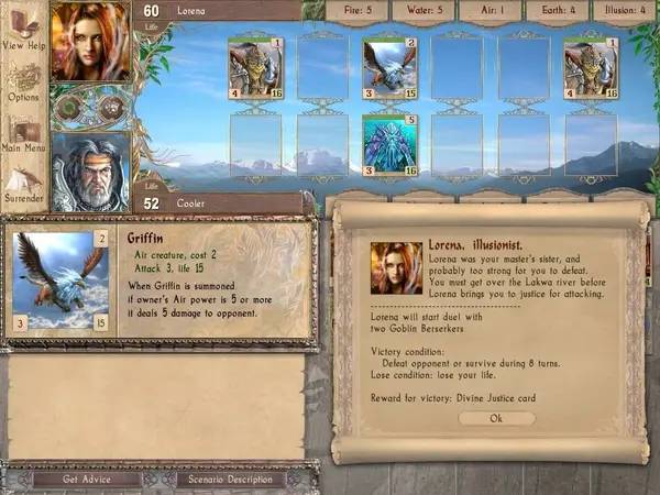 Отображение результата после выполнения миссии в Spectromancer